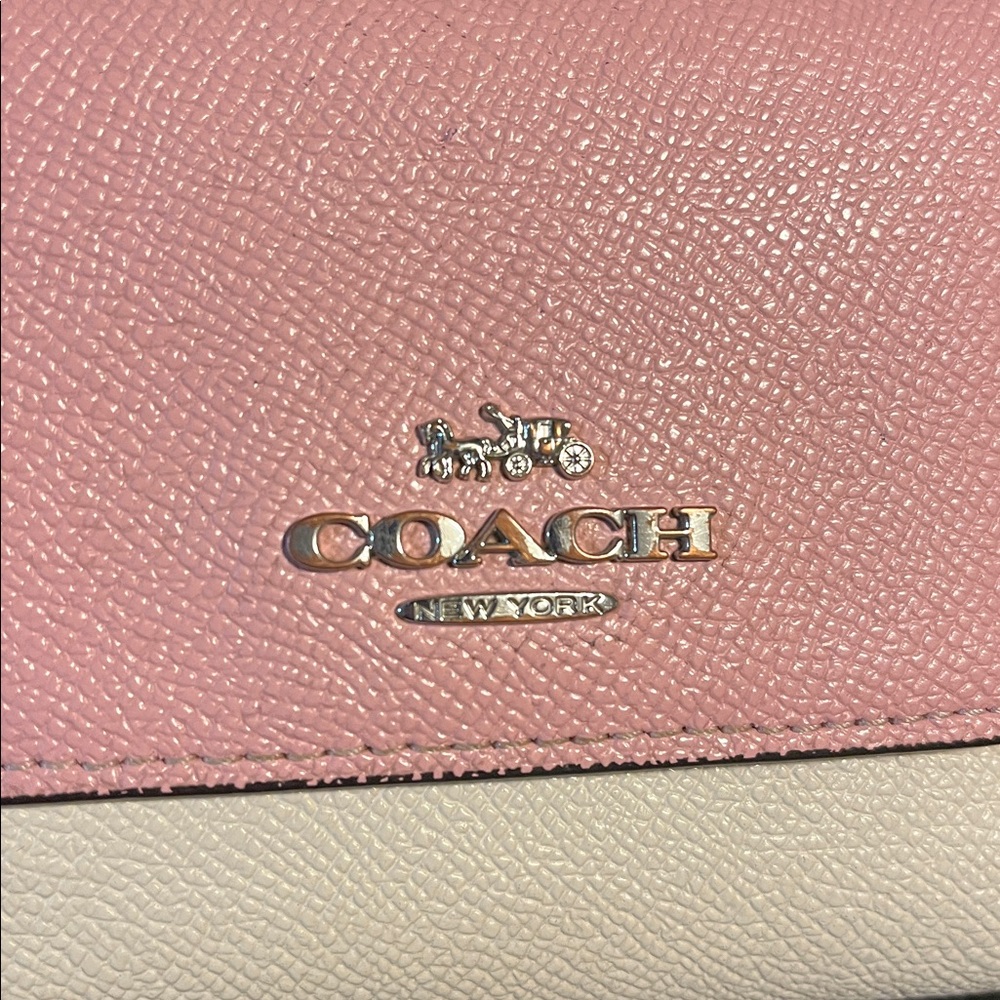 Coach Pink and Cream Leather Wallet - Picture 8 of 8